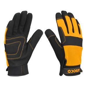Guantes Mecanico Trabajo Microfibra Xl Ingco Hgmg01-xl