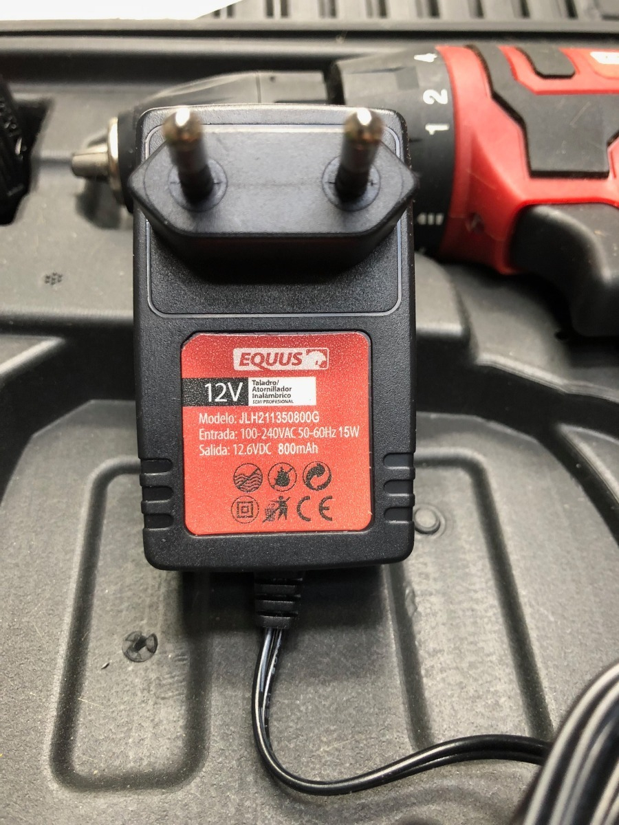 Cargador De Bateria 12v De Taladro Atornillador Equus - Imagen 6