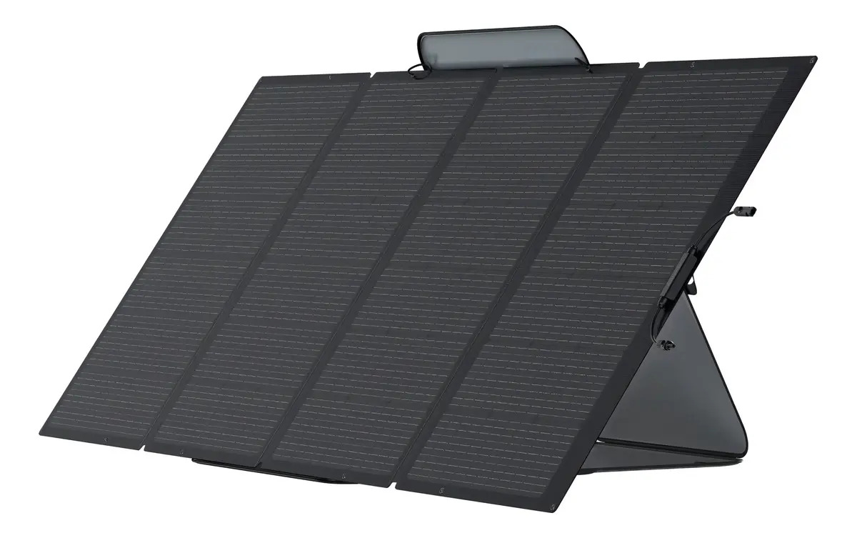 Panel Solar Portátil Plegable Ecoflow, 400 W, Ip, Panel Solar, Color Negro, Voltaje De Circuito Abierto, 41 V, Voltaje Máximo Del Sistema: 48 V 48v 41v