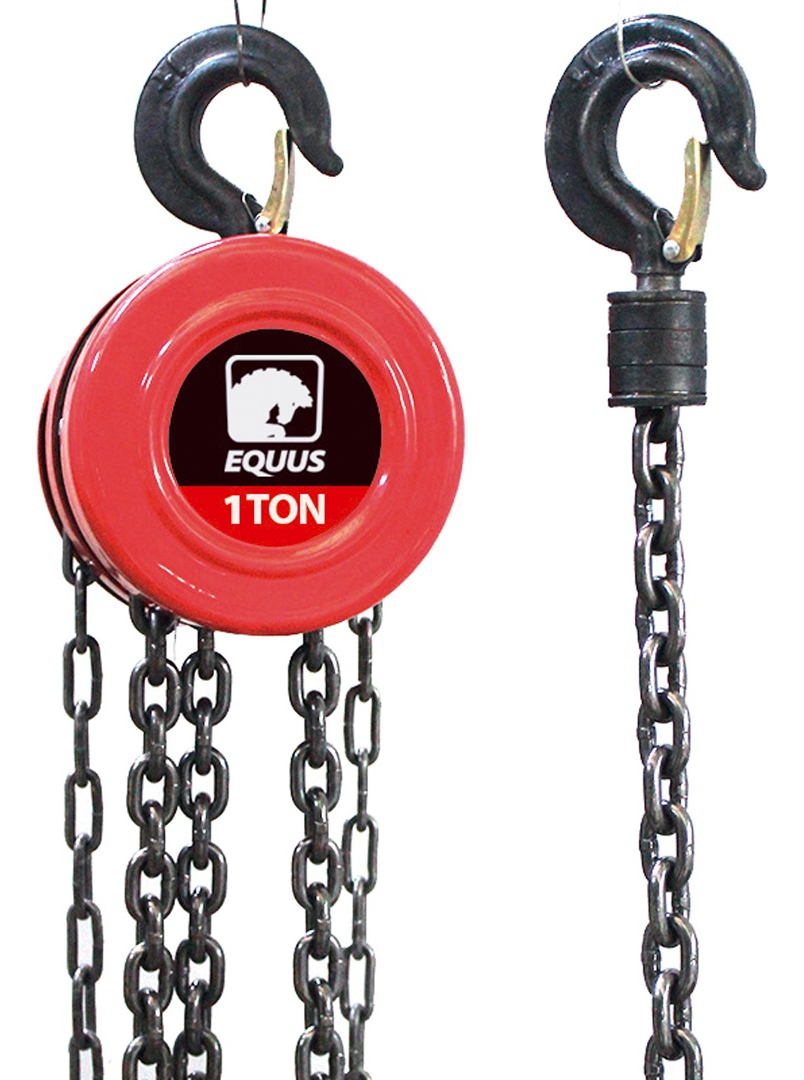 Aparejo A Cadena 1 Tonelada 3 Metros Equus - Imagen 2