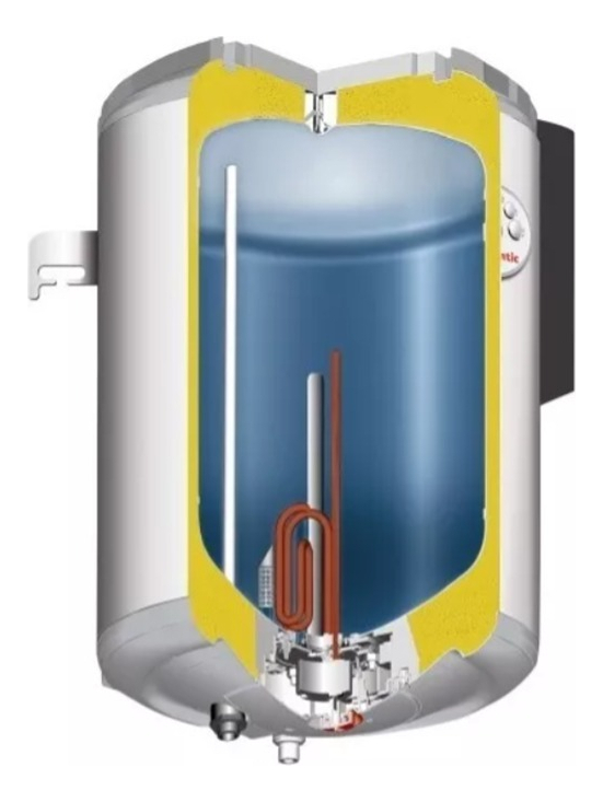 Termotanque Eléctrico Pacific 30l Con Válvula Seguridad Y Aislamiento Térmico Blanco - Imagen 2