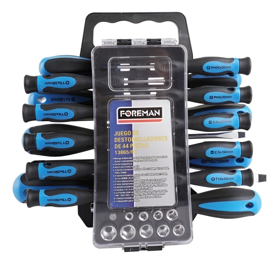 Juego De Destornilladores De 44 Pzs Foreman Profesional Kirk