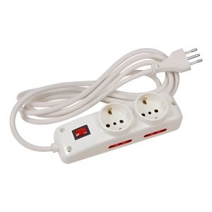 Alargue Zapatilla Electrica 2 Schucko + 4 Tres Linea Kirkor