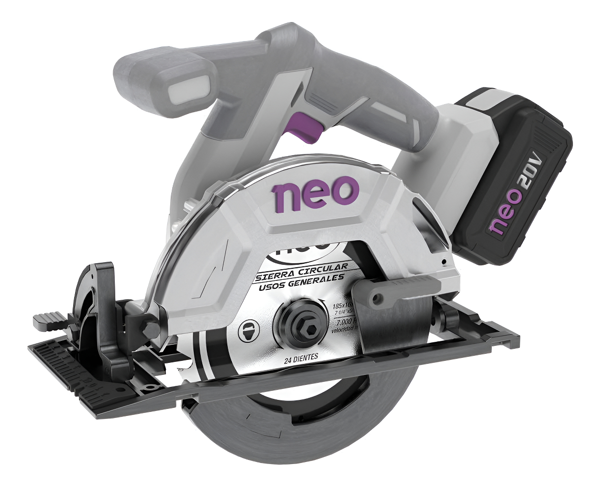 Sierra Circular A Batería Neo 20v 2 Baterías Brushless