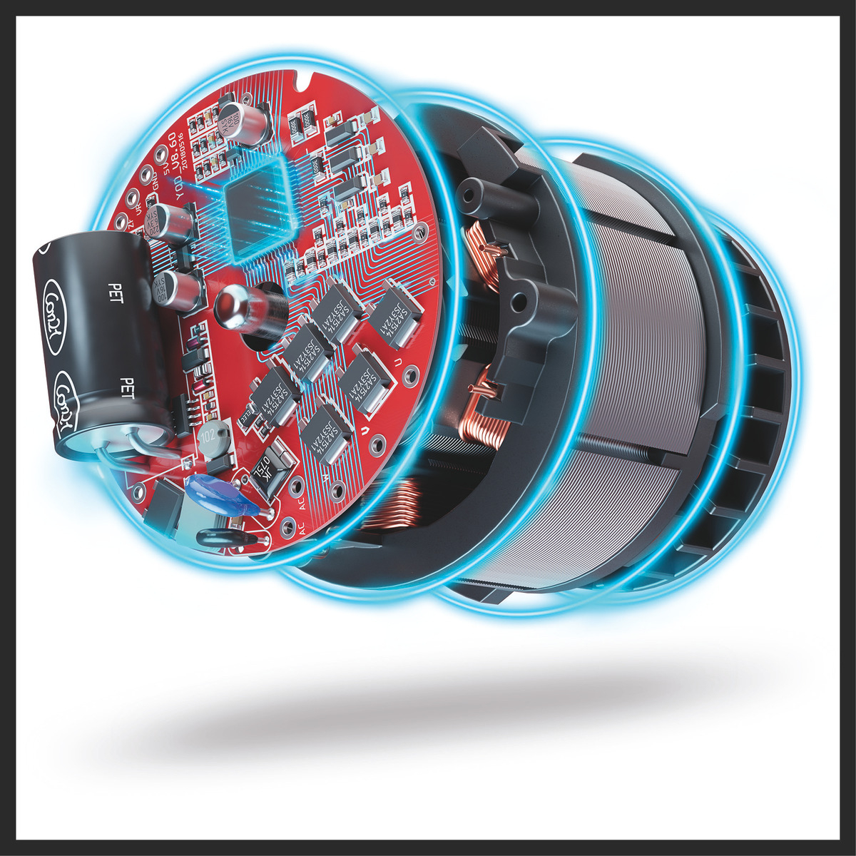 Lijadora Excéntrica Inalámbrica + Cargador Y Batería 2,5 Ah - Imagen 5