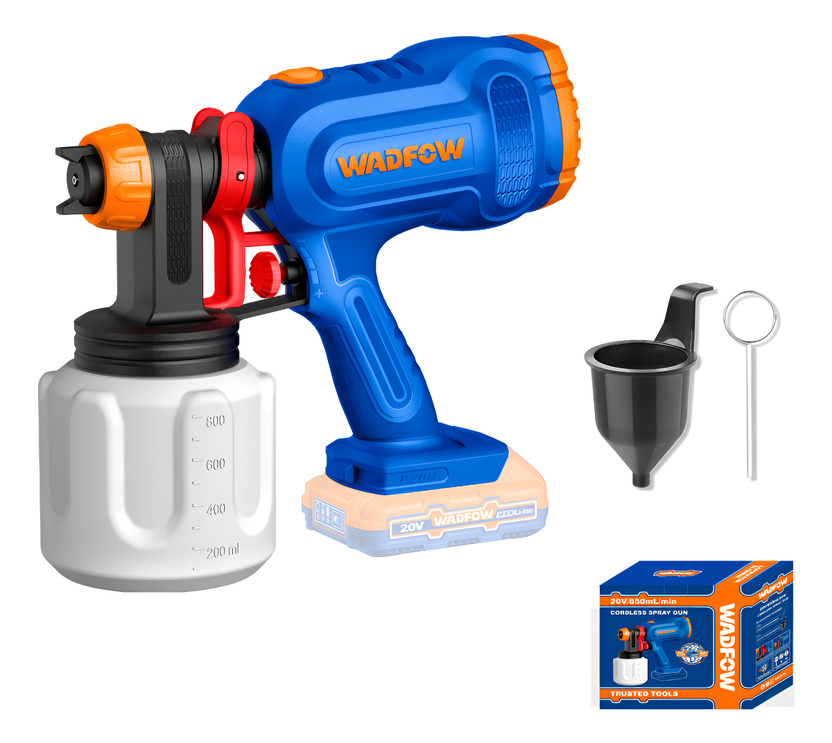 Pistola Pintar 20v P20s 650ml/min Wadfow Wsu3066