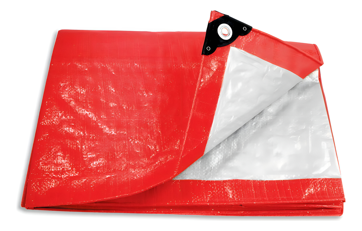 Lona 4 X 6 M, , Pretul Uso Rudo Proteccion Uv Color Rojo Kk