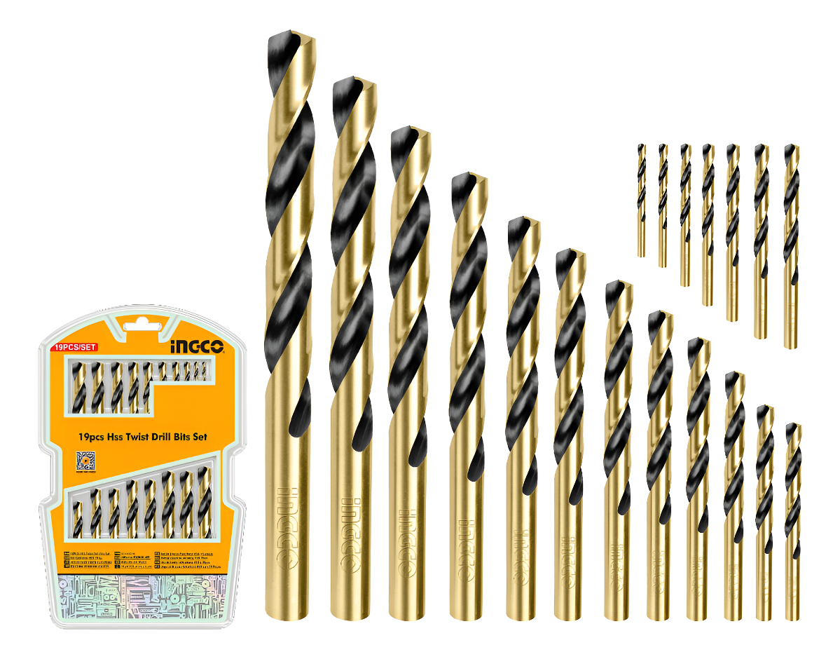 Set X 19 Mechas Para Metal Ingco Akdb9190