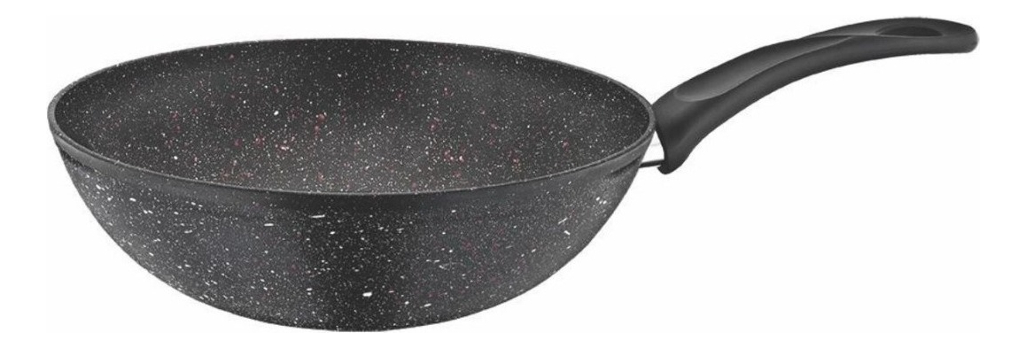 Wok Sarten Antiadherente Papilla 28cm Granito Mango