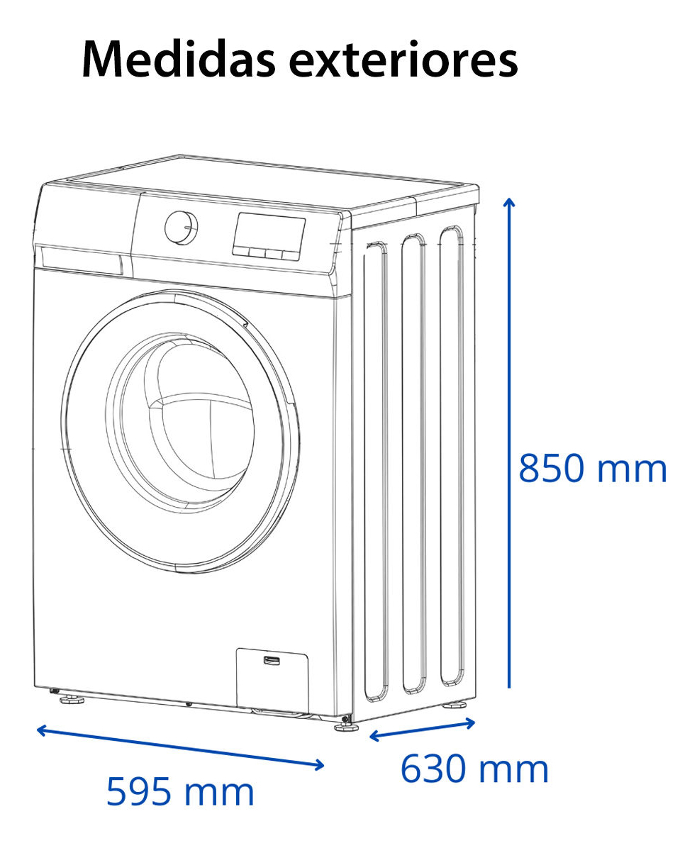 Lavarropas James 10.5kg Inverter Gris Lr 1016 Dark Silver G3 - Imagen 2