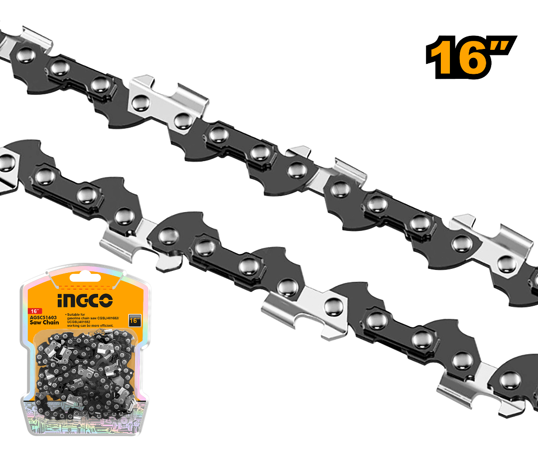 Cadena 16 Para Motosierra P20s Ingco Agsc51603 - Imagen 2