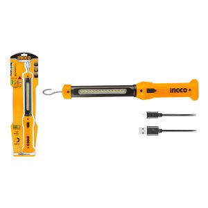 Linterna Lampara Magnética Recargable Ingco Hwli35261