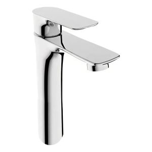 Monocomando Lavatorio Alto Blaster Cromo Bronce Acabado Crom