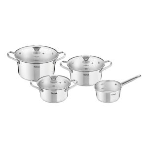 Bateria Cocina 7 Pcs Acero Inoxidable Simpleo Tefal