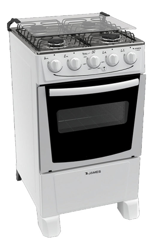Cocina James 4 Hornallas Blanca Mod C 105 B