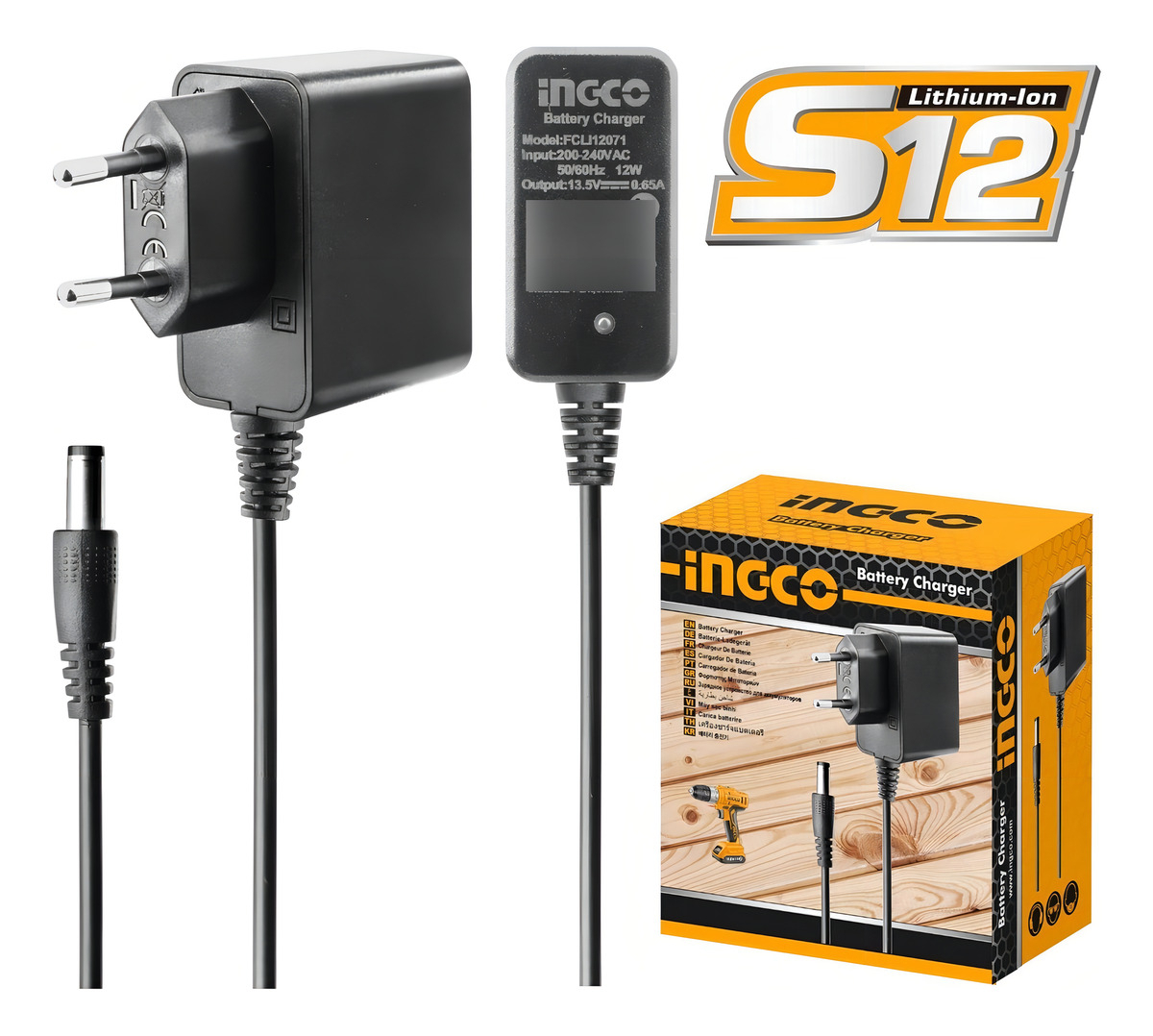 Cargador S12 12 Volt Ingco Fcli12071