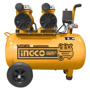 Compresor De Aire Libre De Aceite 50lt 2x08hp Ingco