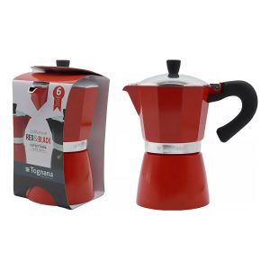 Cafetera 6 Tazas Coffee Star Red Tognana