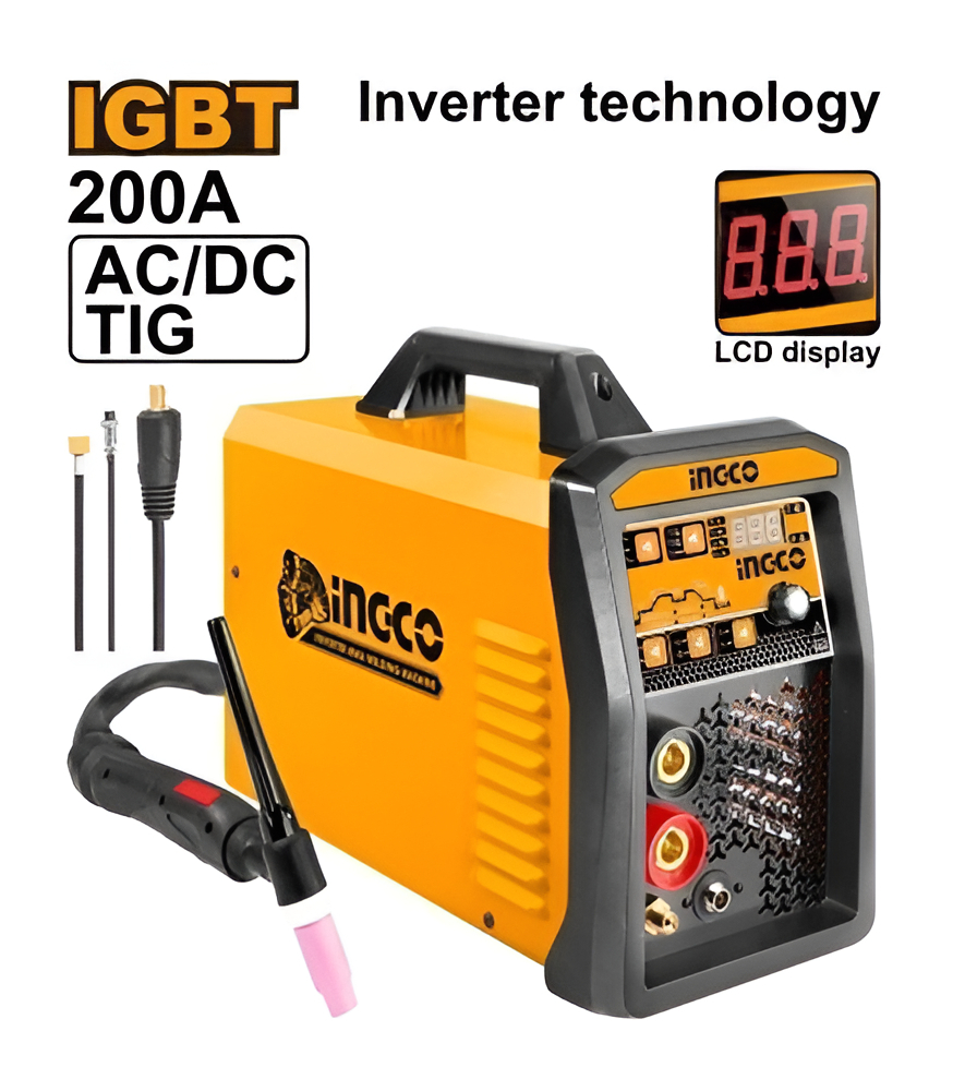 Soldadora Inverter Ac Dc Tig Mma 200 Amp Ingco Acdctig2001 - Imagen 2