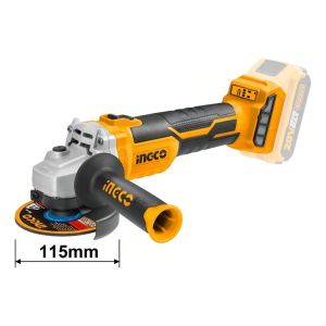 Amoladora Angular Inalámbrica Ingco Cagli1152 Color Naranja 20 v Sin Bateria Ni Cargador