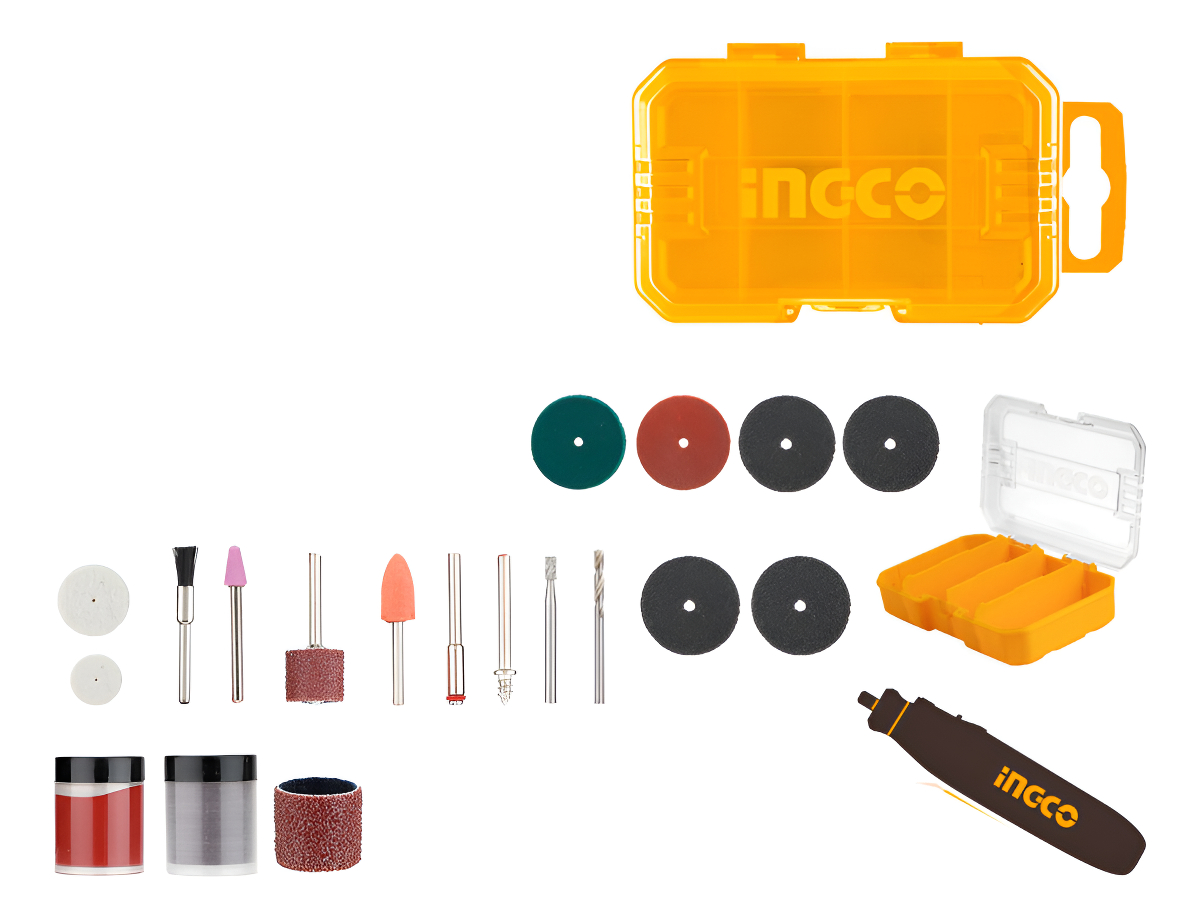 Set 81pcs Accesorios Para Mini Torno Akmg8081 Ingco
