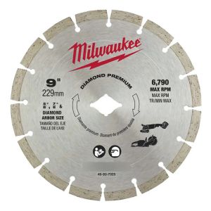 Disco Diamantado Premium Segmentado 9''/230mm 49-93-7025 Mil Plateado