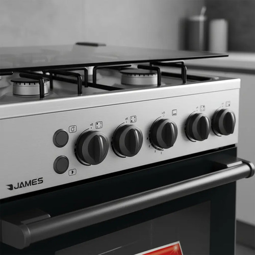 Cocina James C510 Color Inox Con Puerta Con Visor - Imagen 5