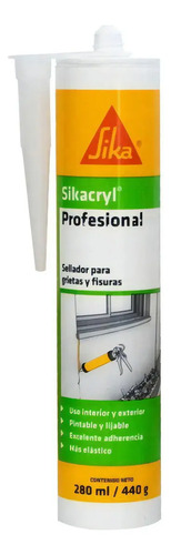 Sikacryl Profesional Sellador Para Grietas Y Fisuras Sika - Imagen 2