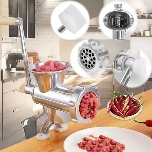 Máquina De Picar Carne N°10 Manual De Aluminio 800 G - Imagen 8