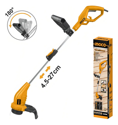 Bordeadora Ingco Telescópica 350w Gt3512 Color Amarillo - Imagen 2