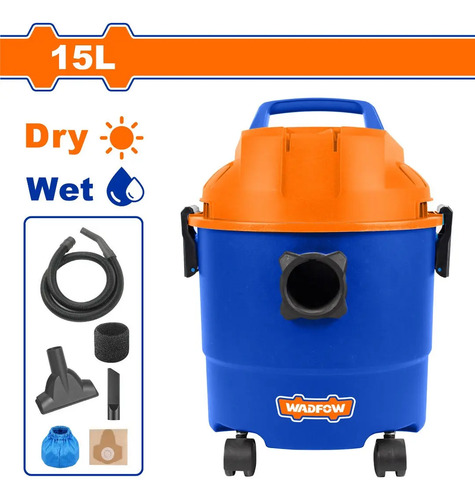 Aspiradora 15lt 1200w Seco Humedo Wadfow Wvr1a15 - Imagen 2