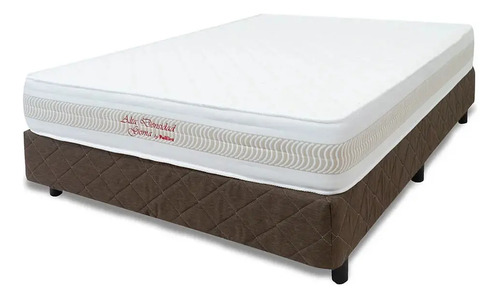 Sommier Poliflex Queen Modelo Alta Densidad Goma Comfort