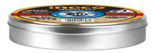 Discos De Corte 4 1/2 '' Ingco 1.2mm Caja Metálica X 10 Unidades - Imagen 3