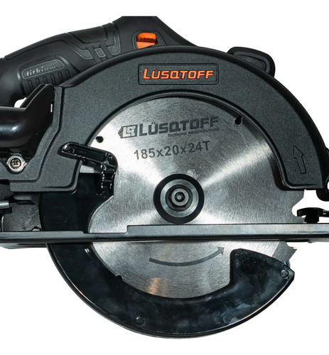 Sierra Circular Inalámbrica Brushless Profesional Black Series 20v 185mm Lusqtoff Frecuencia 50hz Csl4500-9b Negro - Imagen 12