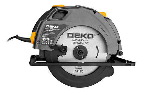 Sierra Circular Deko 7 1/4'' 1200w Dkcs12g185 Kirkro - Imagen 2