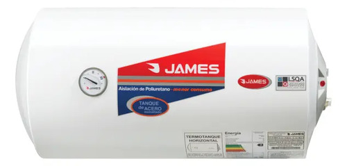 Calefon James Horizontal 60 Lts Poliuretano Inyectado Acero - Imagen 3