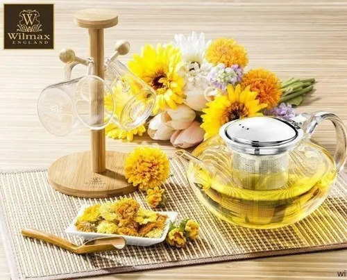 Tetera Vidrio C/ Infusor Inox Thermo 1100ml Glass Wilmax - Imagen 3