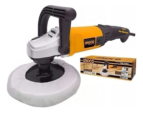 Pulidora Industrial 1400w Ingco Ap14008 Naranja Claro - Imagen 6