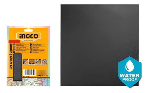 Set Lija Al Agua Grano 60 Al 80 X 10u Ingco