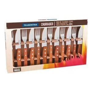 Juego De Cubiertos Asado Tramontina Jumbo 12 Piezas Kirkor