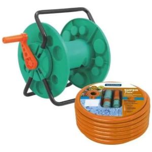 Enrollador Soporte Mas Manguera 20 Metros Tramontina