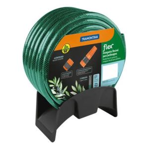 Manguera Para Jardín Flex, 21 Mts Acoples Soporte Tramontina