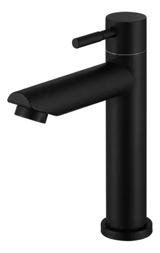 Grifería Monocomando Palito Baño Rimontti Negro Mate 18cm