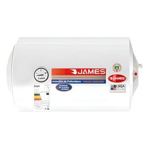 Calefón James Termotanque Horizontal Acero 80 Lts
