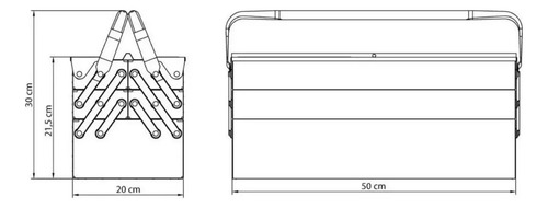 Caja Herramientas Metálica 50cm 5 Cajones Excelente Calidad! - Imagen 3