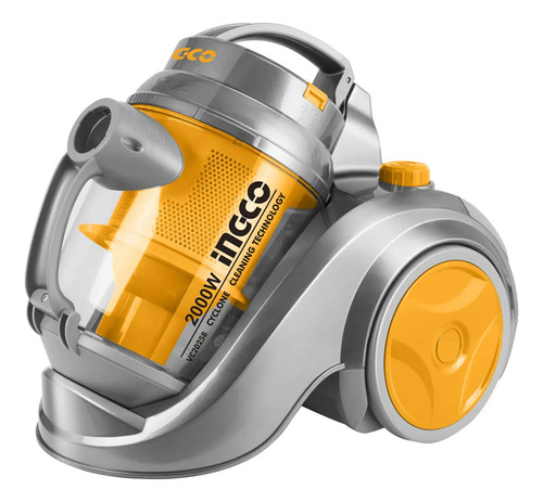 Aspiradora Sin Bolsa Ingco 2.5lt 2000w Regulador Vel Vc20258 Amarillo