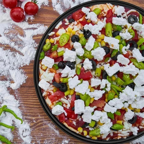 Bandeja Asadera Pizza Pizzera Redonda 32cm Papilla Redio - Imagen 2