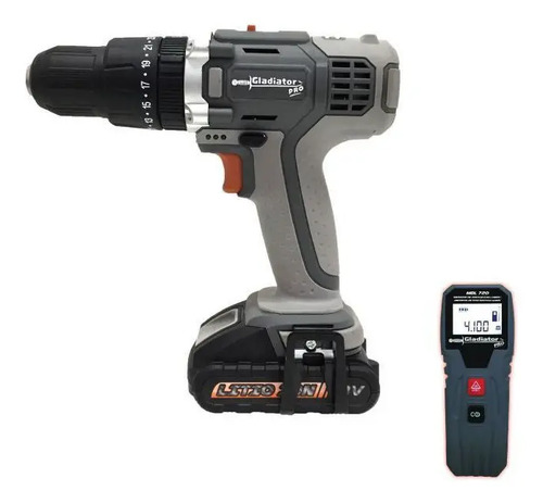 Taladro Perc. Rec. 18 V + Medidor Distancia Láser 20mts