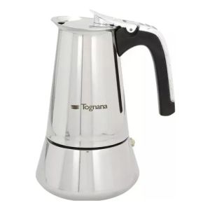 Cafetera Italiana Para Inducción Acero Inox 6 Tazas Tognana