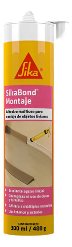 Adhesivo Blanco Sikabond Montaje 300 Cc
